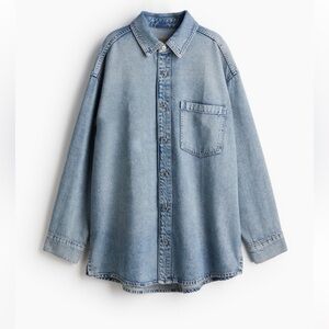 H&M oversized jean shacket